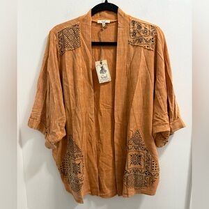 Easel Cinnamon Soft Cardigan